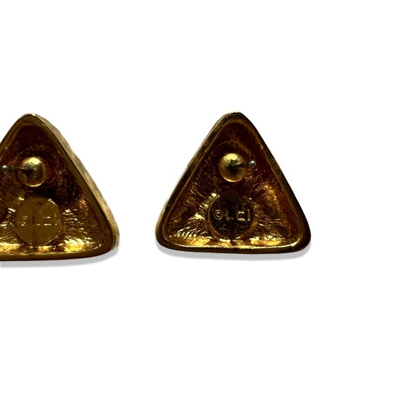 Vintage Liz Claiborne Triangle Earrings - Picture 3 of 3